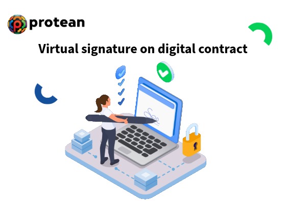 virtual-signature-on-digital-contract-card